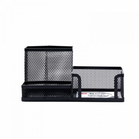 Desk Organizer Metal Black (Stationery/Pen Holder)